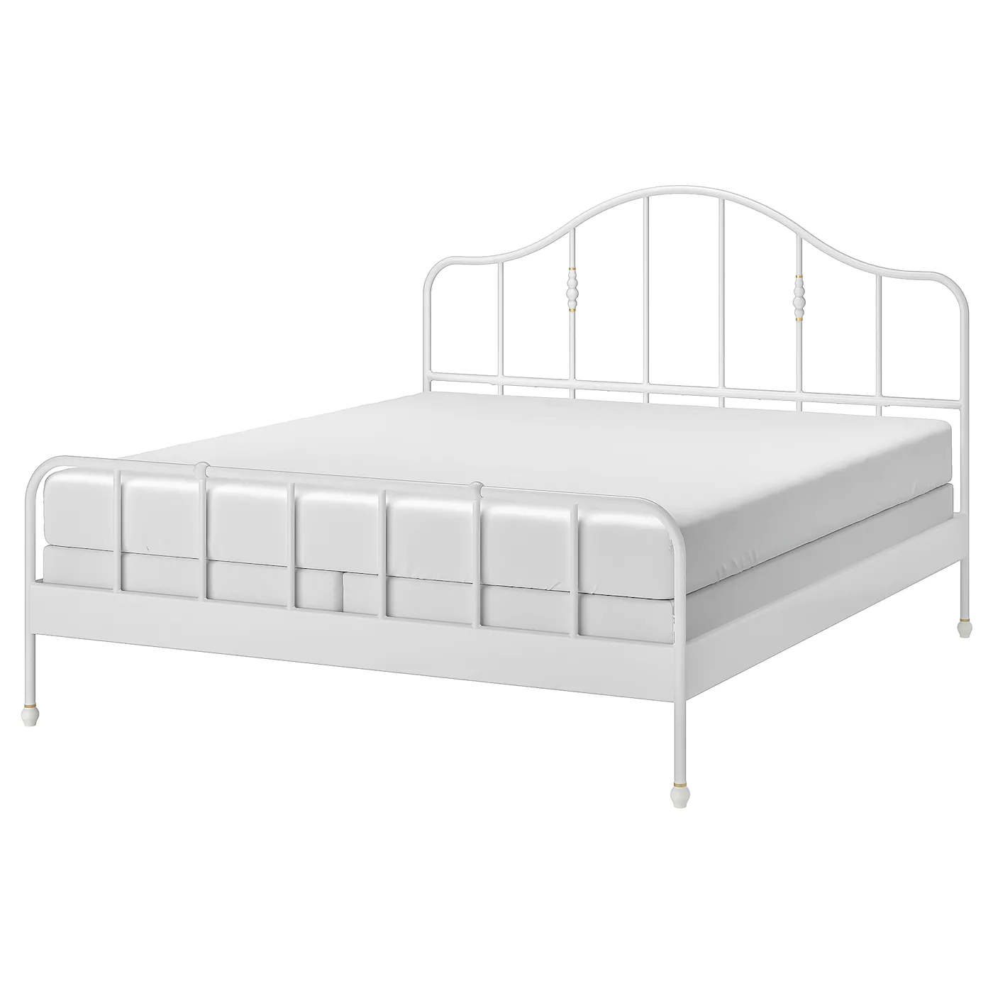 IKEA SAGSTUA Bed Frame White/Espevär King