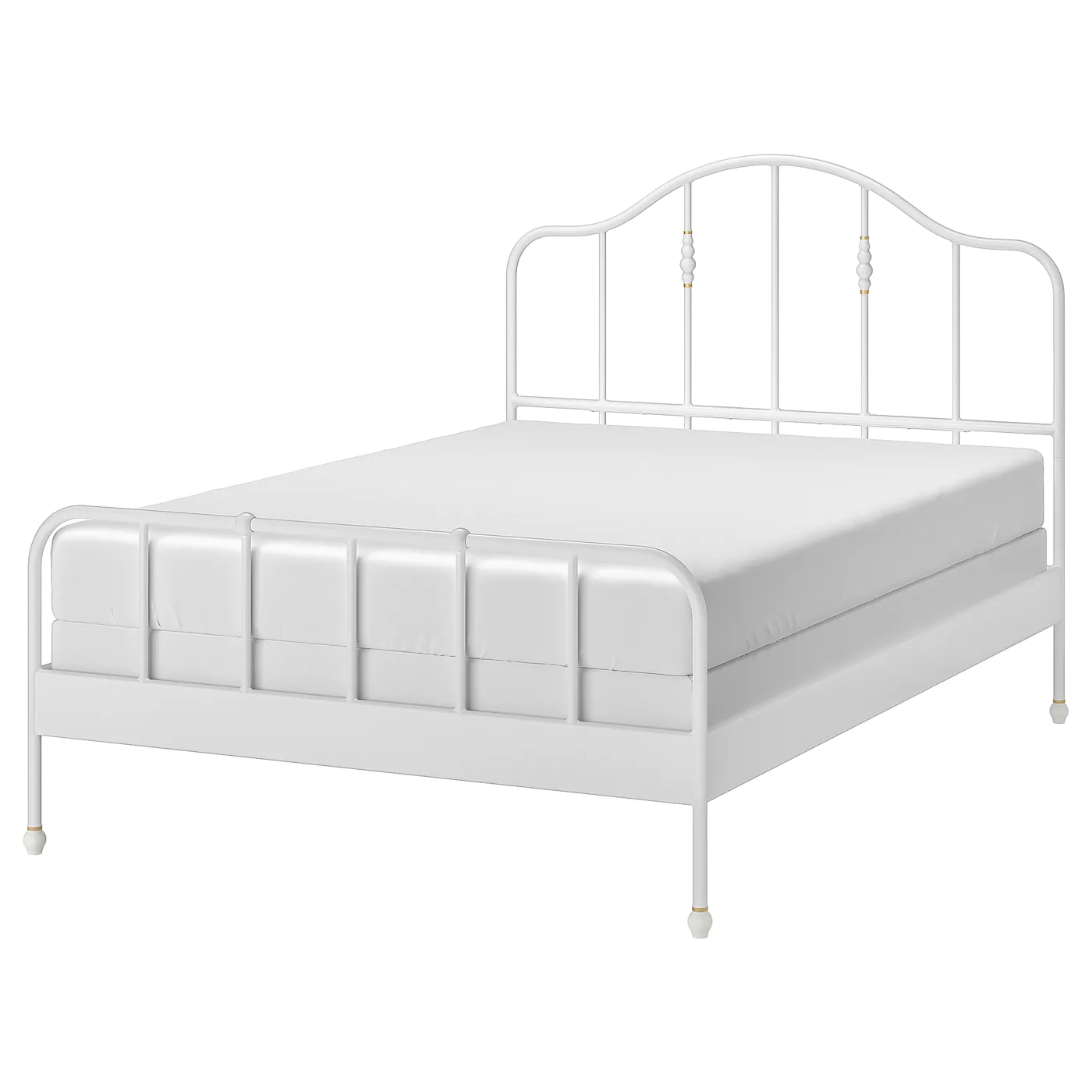 IKEA SAGSTUA Bed Frame White/Espevär Queen