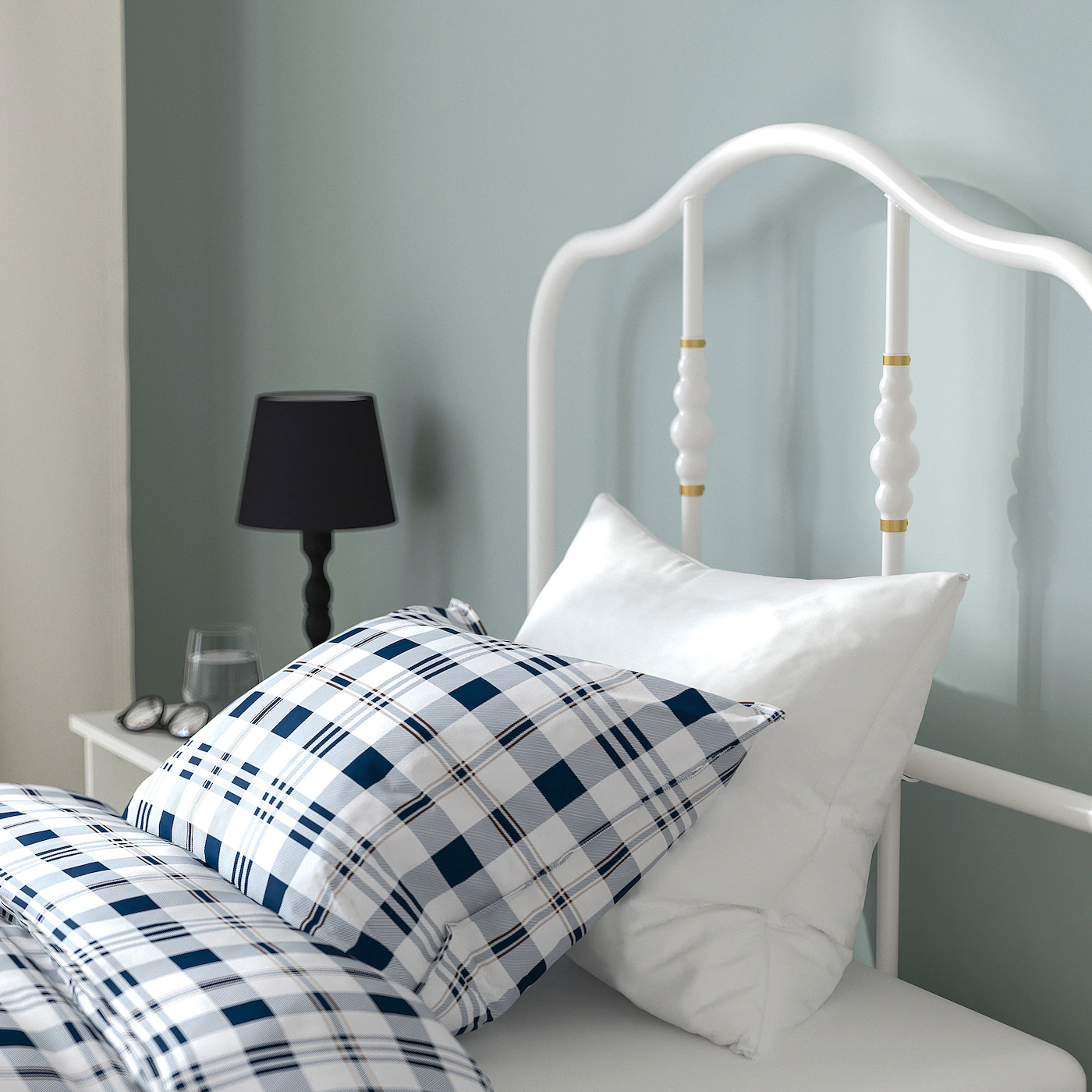 IKEA SAGSTUA Bed Frame White/Espevär Twin - Image 4