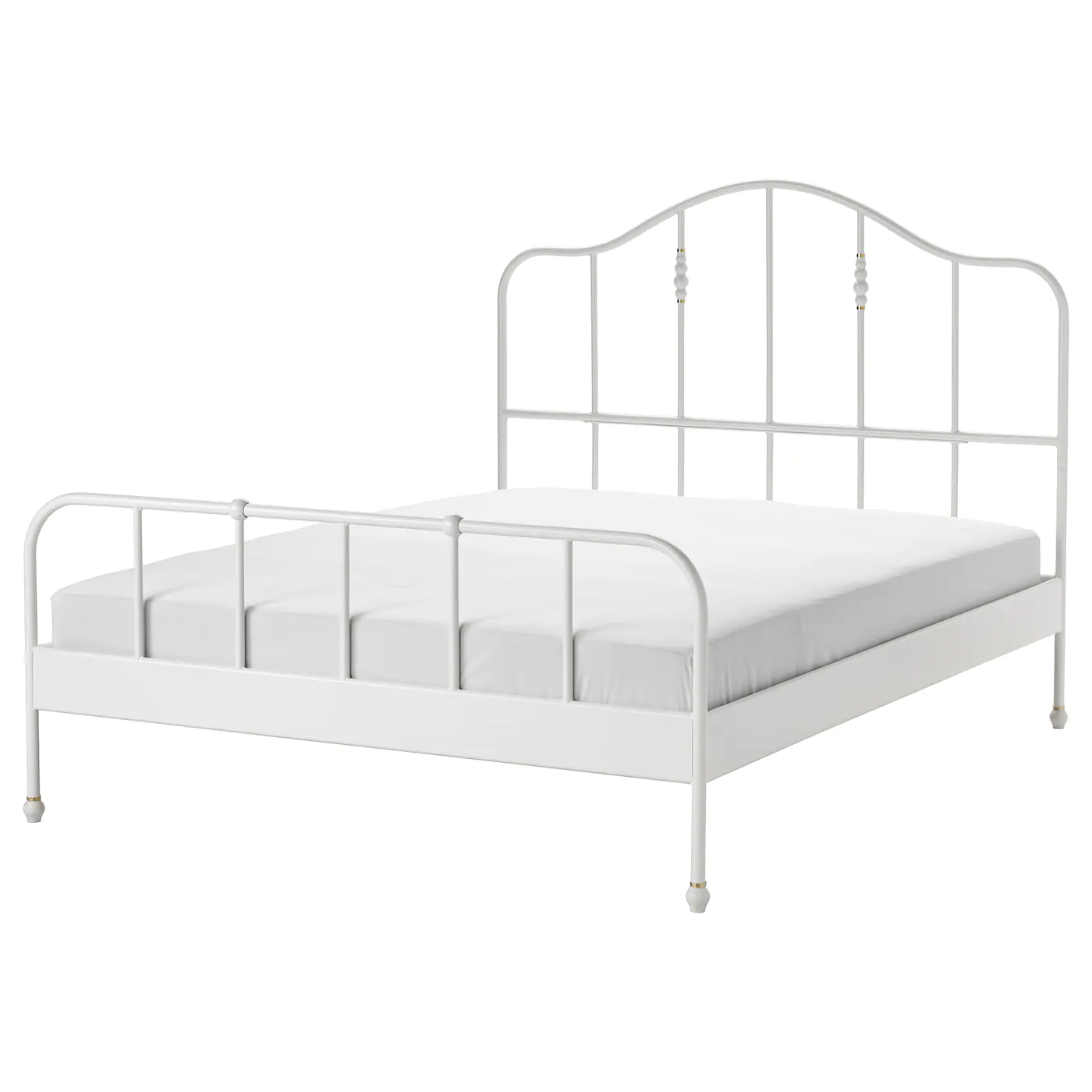 IKEA SAGSTUA Bed Frame White/Lönset Queen