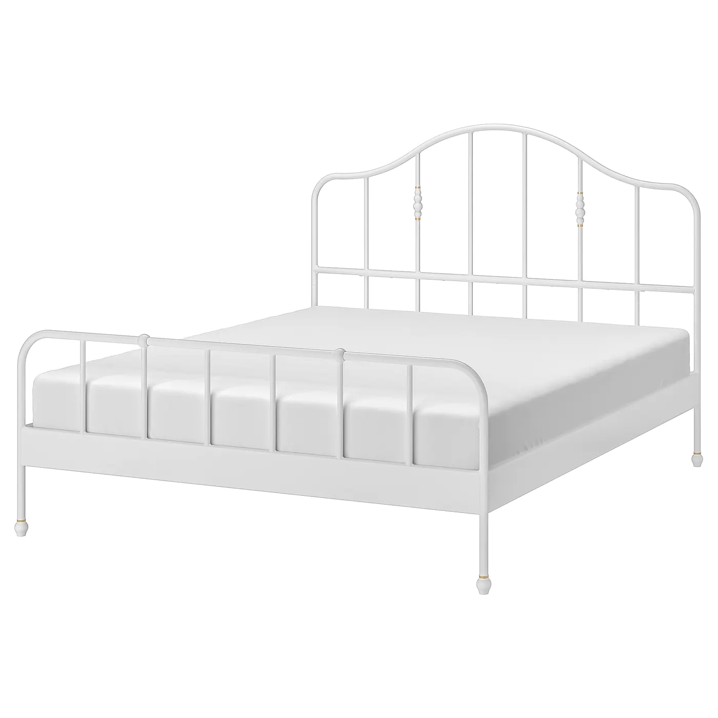 IKEA SAGSTUA Bed Frame White/Luröy King