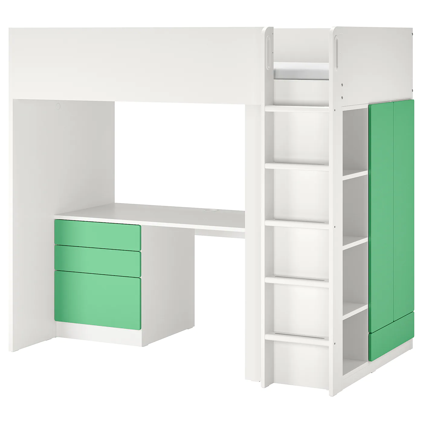 IKEA SMÅSTAD Loft Bed White Pale Pink/with Desk With 4 Drawers Twin - Image 10