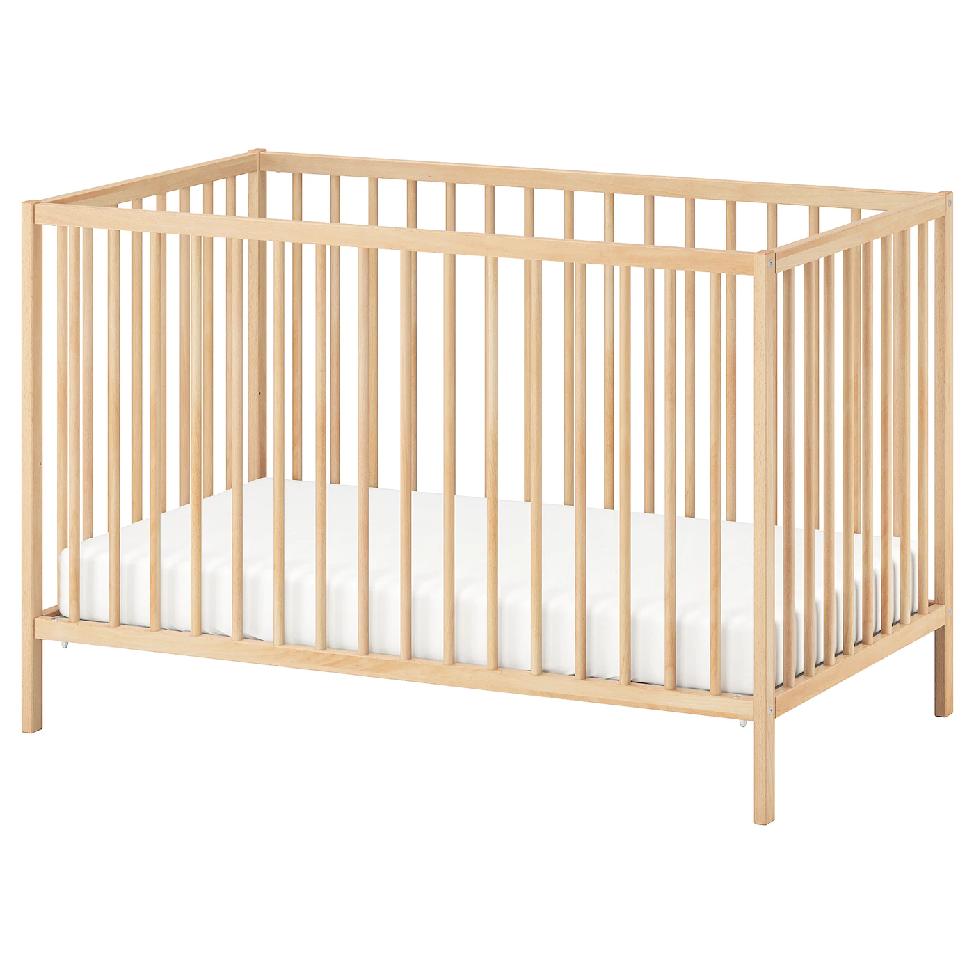 IKEA SNIGLAR Crib Beech 27 1/2x52 "