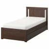 IKEA SONGESAND Bed Frame With 2 Storage Boxes Brown/Lönset Twin
