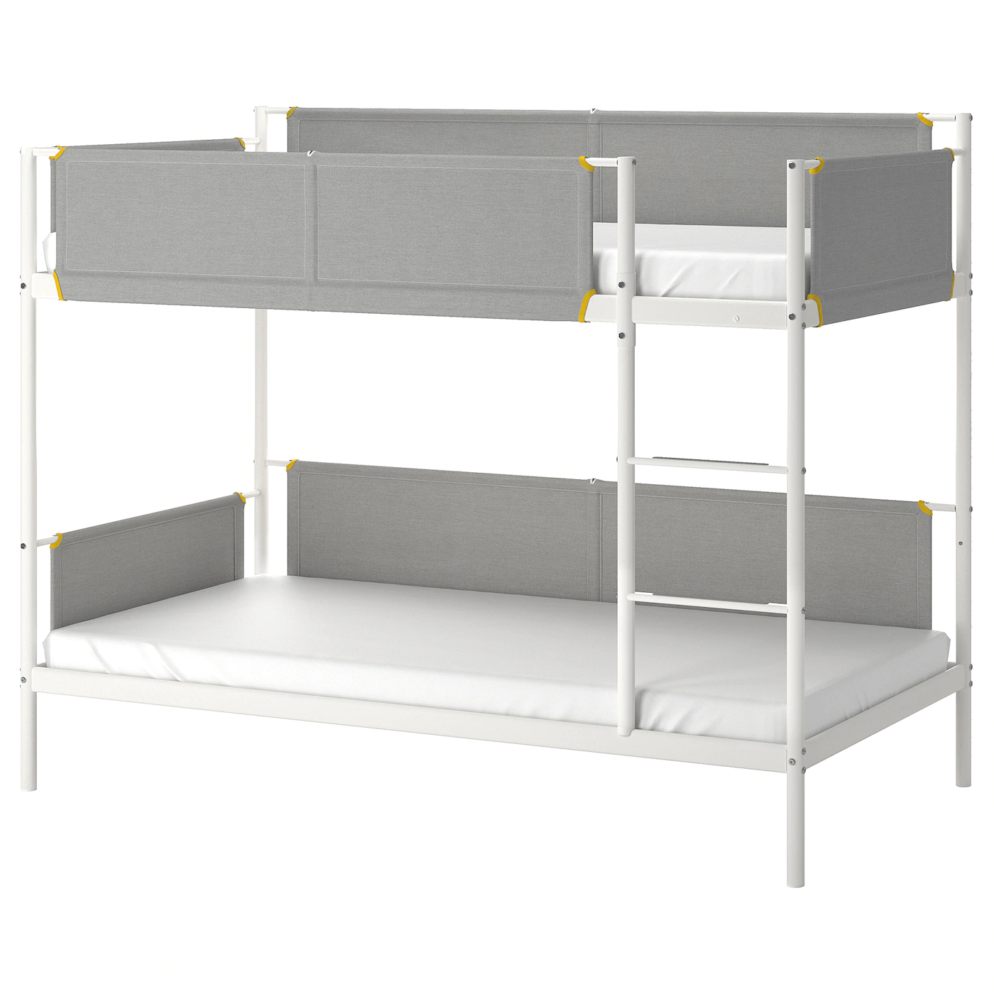 IKEA VITVAL Bunk Bed Frame White/light Gray Twin